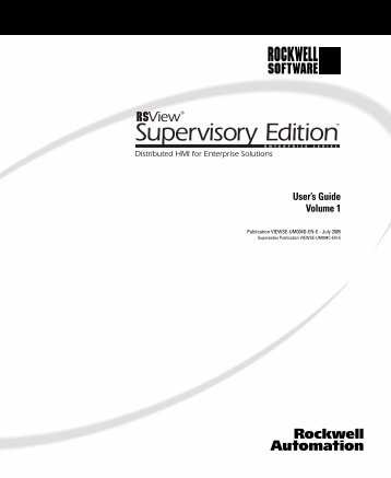 rsview supervisory edition rsview supervisory edition